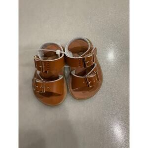 Footmates Eco-Tide Brown Leather Baby Sandals - Size 1 (new)